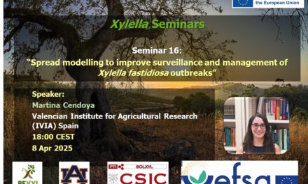 SEMINARIO Nº16, 8 abril 2025 DISPONIBLE EN EL CANAL YOUTUBE «SOLUCIONES A XYLELLA FASTIDIOSA»